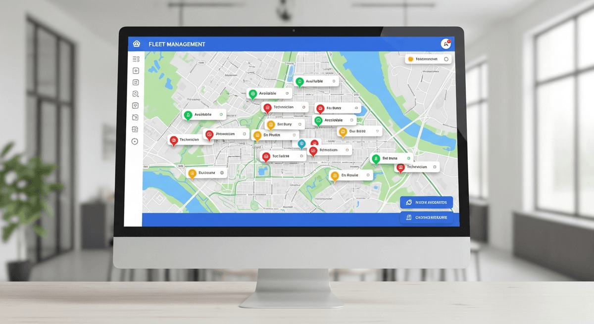 Live Fleet Map Shows Every Tech's Location