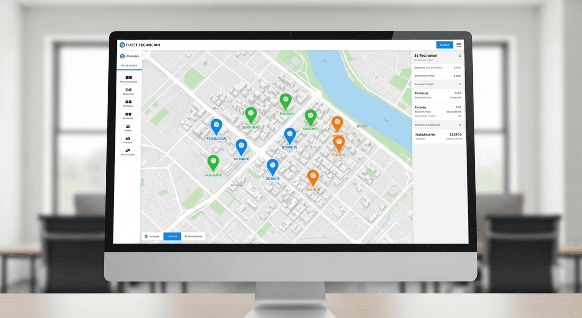 Live Fleet Map With Every Tech's Position